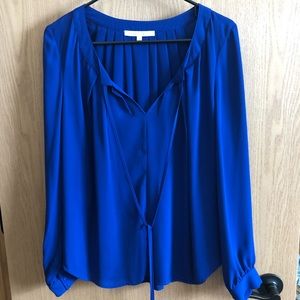 Blue long sleeve blouse